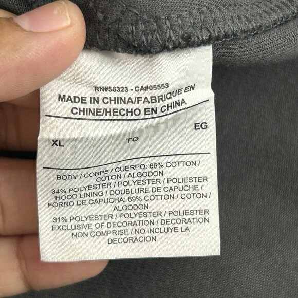 Nike Hoodie Mens XL Tech Fleece Windrunner Camo Gray Black Funnel Neck Abstract - Picture 9 of 12